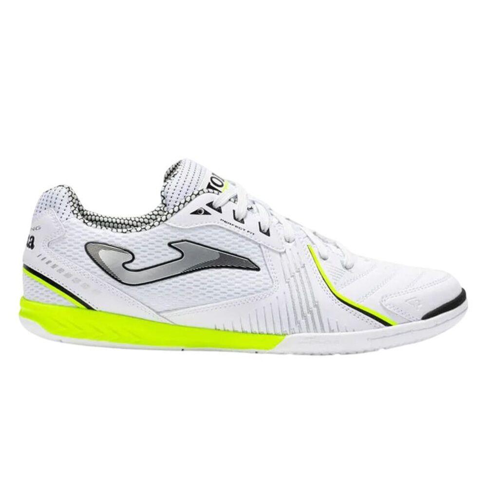 Joma Mens Dribling Dribbling Synthetic Indoor Soccer Sneakers / White/Yellow